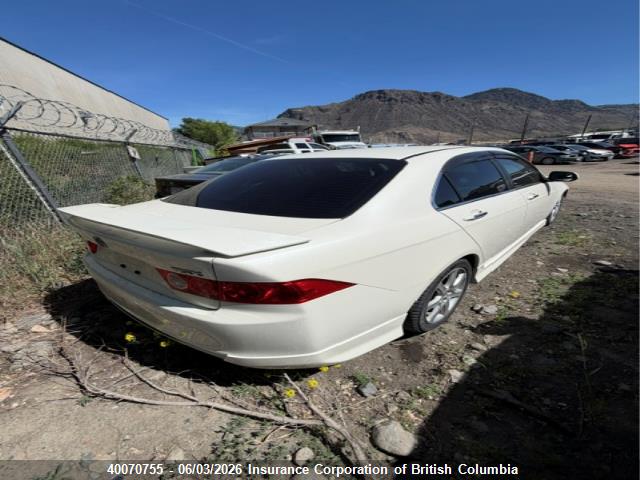 40070755 :رقم المزاد ، JH4CL95894C800693 vin ، 2004 Acura Tsx مزاد بيع