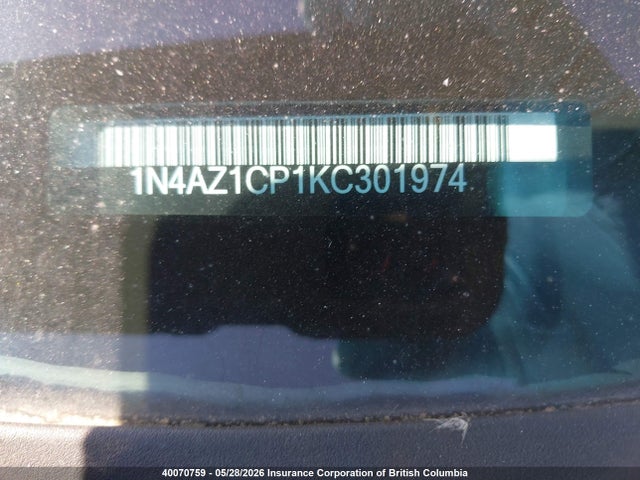 1N4AZ1CP1KC301974 Nissan Leaf