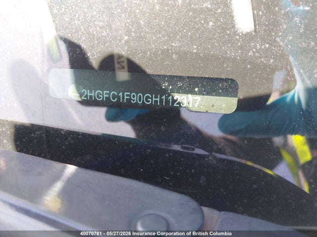2HGFC1F90GH112317 Honda Civic