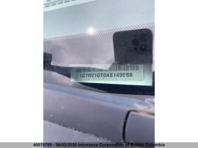 40070789 :رقم المزاد ، 1D7RV1GT0AS149986 vin ، 2010 Dodge Ram 1500 مزاد بيع