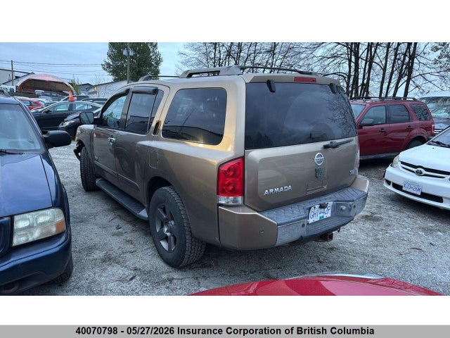40070798 :رقم المزاد ، 5N1AA08B55N706345 vin ، 2005 Nissan Armada Se/le مزاد بيع
