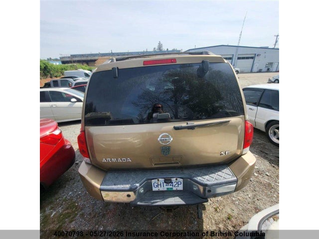 40070798 :رقم المزاد ، 5N1AA08B55N706345 vin ، 2005 Nissan Armada Se/le مزاد بيع