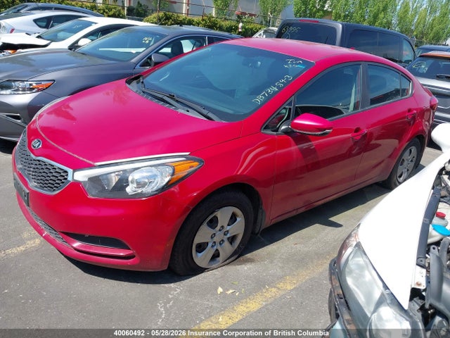 2016 Kia Forte Lx მანქანა იყიდება აუქციონზე, vin: KNAFK4A60G5608223, აუქციონის ნომერი: 40060492