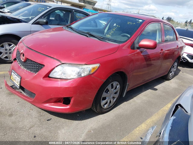 40063832 :رقم المزاد ، 2T1BU40E49C088831 vin ، 2009 Toyota Corolla S/le/xle مزاد بيع