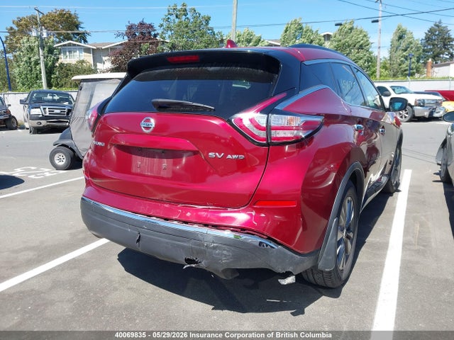 5N1AZ2MH8HN129040 Nissan Murano S/sl/sv/platinum
