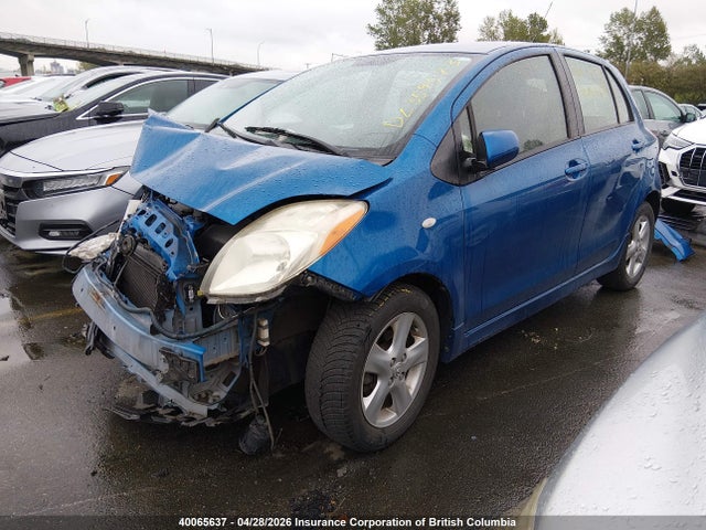 40065637 :رقم المزاد ، JTDKT923775030735 vin ، 2007 Toyota Yaris مزاد بيع