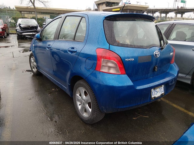 40065637 :رقم المزاد ، JTDKT923775030735 vin ، 2007 Toyota Yaris مزاد بيع
