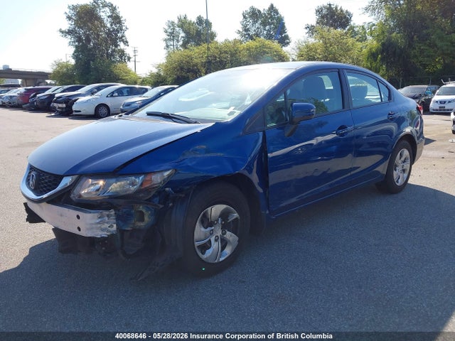 2014 Honda Civic Lx მანქანა იყიდება აუქციონზე, vin: 2HGFB2E46EH002416, აუქციონის ნომერი: 40068646