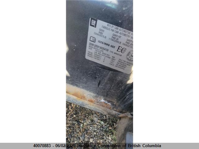 Aukcja sprzedaży 2010 Chevrolet Equinox Lt, vin: 2CNFLEEW1A6354139, numer aukcji: 40070883