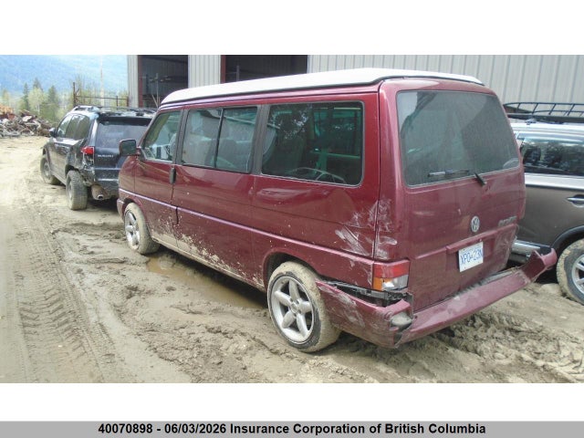 2002 Volkswagen Eurovan Gls მანქანა იყიდება აუქციონზე, vin: WV2KB47082H083635, აუქციონის ნომერი: 40070898