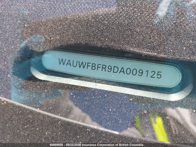 Продажа на аукционе авто 2013 Audi A5 Premium Plus, vin: WAUWFBFR9DA009125, номер лота: 40069958