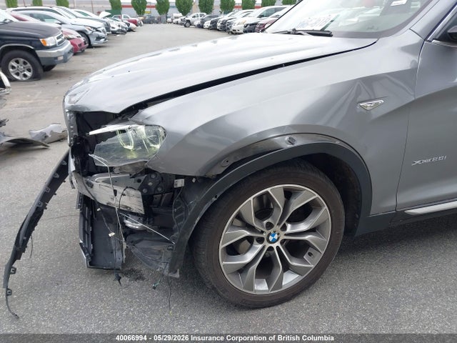 2016 Bmw X3 Xdrive28i მანქანა იყიდება აუქციონზე, vin: 5UXWX9C57G0D80239, აუქციონის ნომერი: 40066994