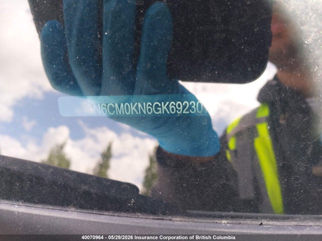 3N6CM0KN6GK692307 Nissan Nv200 2.5s/2.5sv