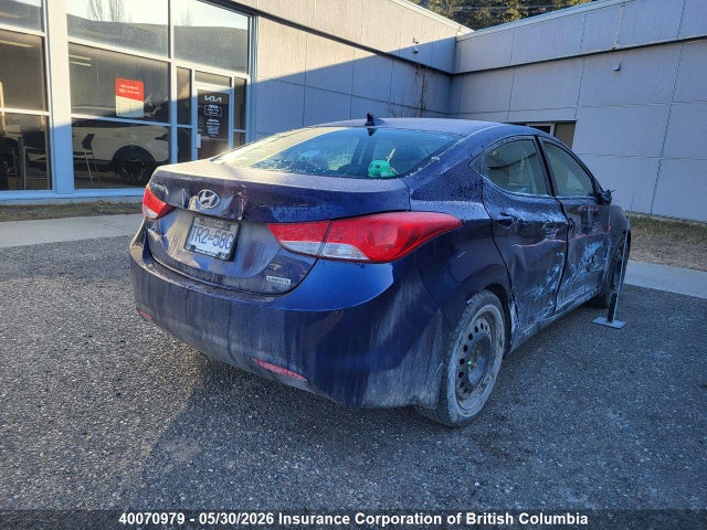 2013 Hyundai Elantra Limited მანქანა იყიდება აუქციონზე, vin: 5NPDH4AE4DH209147, აუქციონის ნომერი: 40070979