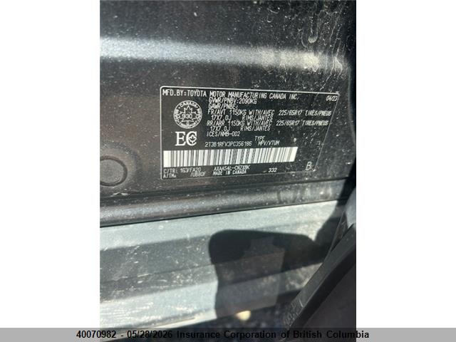 Продаж на аукціоні авто 2023 Toyota Rav4, vin: 2T3B1RFV3PC356186, номер лоту: 40070982
