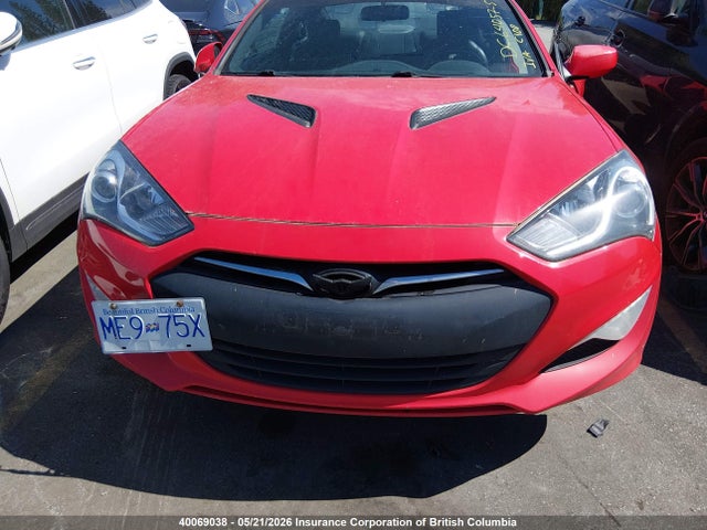 2013 Hyundai Genesis Coupe 2.0t მანქანა იყიდება აუქციონზე, vin: KMHHT6KD6DU093761, აუქციონის ნომერი: 40069038