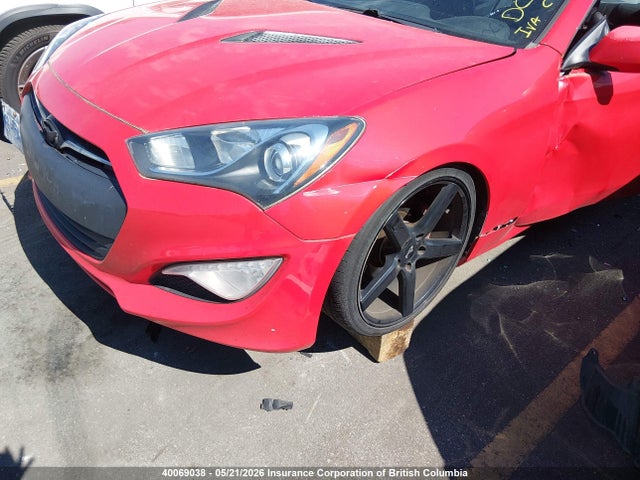 2013 Hyundai Genesis Coupe 2.0t მანქანა იყიდება აუქციონზე, vin: KMHHT6KD6DU093761, აუქციონის ნომერი: 40069038