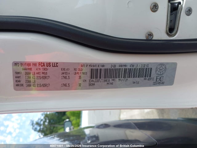 Продажа на аукционе авто 2020 Jeep Compass Trailhawk, vin: 3C4NJDDB7LT190618, номер лота: 40071001