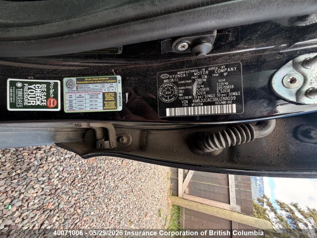 40071006 :رقم المزاد ، KM8JUCAC3BU288039 vin ، 2011 Hyundai Tucson Gls/limited مزاد بيع