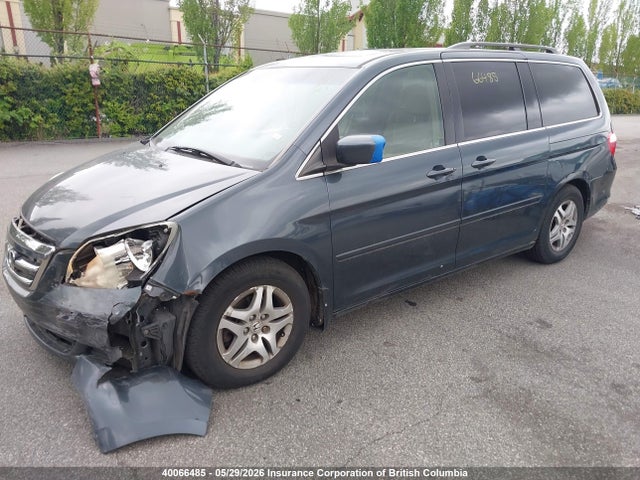40066485 :رقم المزاد ، 5FNRL38635B502244 vin ، 2005 Honda Odyssey Exl مزاد بيع