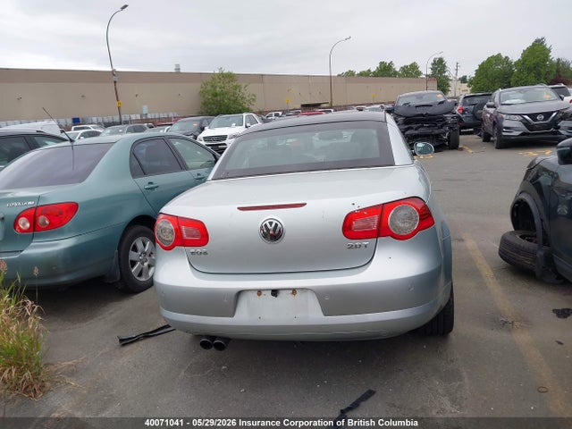 2008 Volkswagen Eos მანქანა იყიდება აუქციონზე, vin: WVWFA71F58V040074, აუქციონის ნომერი: 40071041