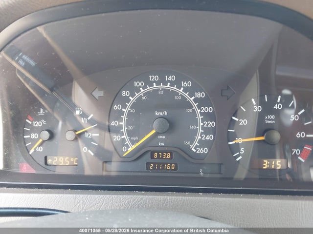 40071055 :رقم المزاد ، WDBHA28E7TF384581 vin ، 1996 Mercedes-benz C 280 مزاد بيع