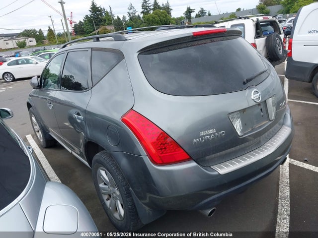 40070051 :رقم المزاد ، JN8AZ08W27W612828 vin ، 2007 Nissan Murano Sl/se/s مزاد بيع