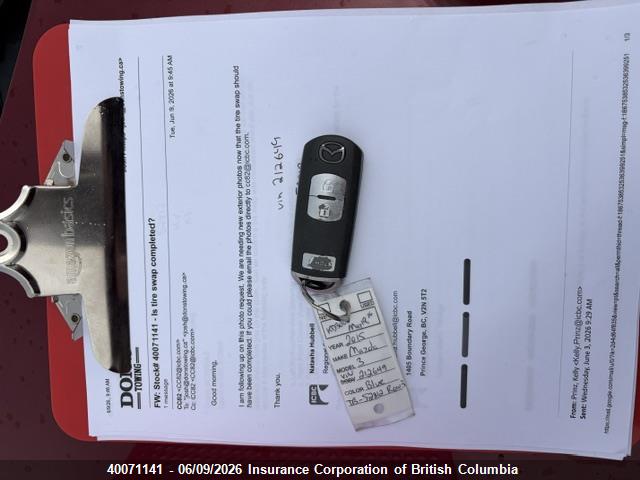 3MZBM1L77FM212649 Mazda 3 TOURING