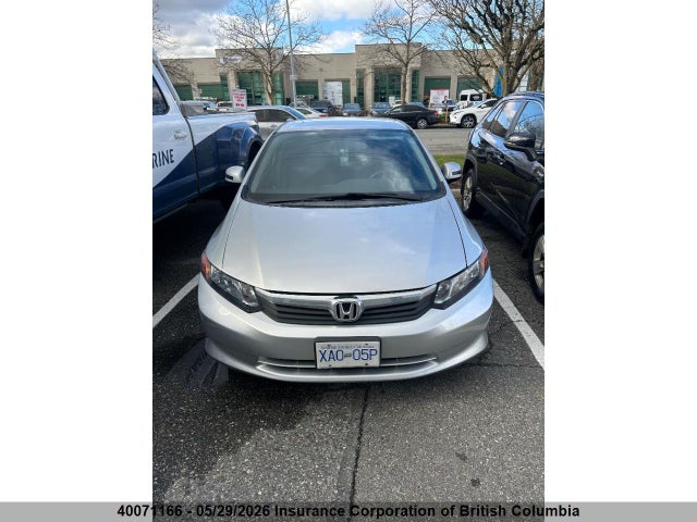 40071166 :رقم المزاد ، 2HGFB2F44CH120377 vin ، 2012 Honda Civic مزاد بيع