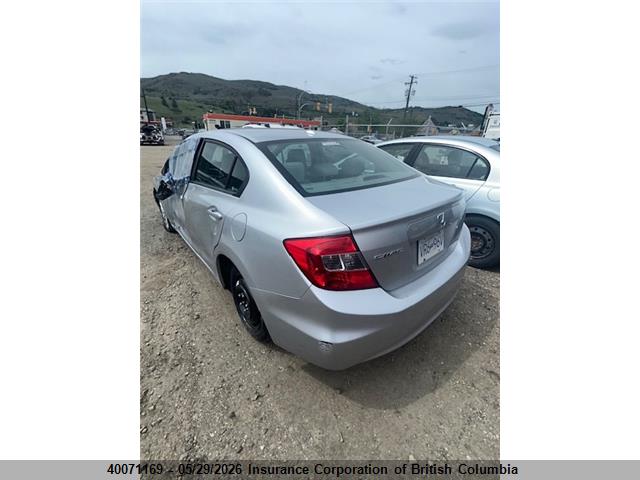 40071169 :رقم المزاد ، 2HGFB2F95CH005878 vin ، 2012 Honda Civic مزاد بيع