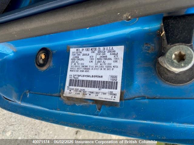 Продажа на аукционе авто 1994 Ford F150, vin: 1FTDF15Y5RLB09568, номер лота: 40071174