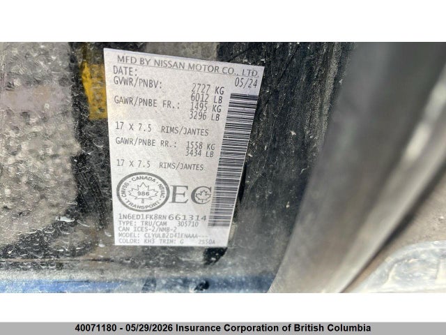 Продаж на аукціоні авто 2024 Nissan Frontier Hardbody Edition/sl/sv, vin: 1N6ED1FK8RN661314, номер лоту: 40071180