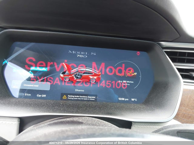 Tesla MODEL S 2016 5YJSA1E22GF145106 Image 7