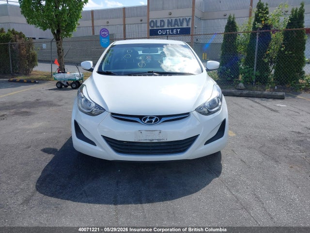 40071221 :رقم المزاد ، 5NPDH4AE9GH696091 vin ، 2016 Hyundai Elantra Gl مزاد بيع