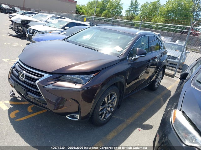 Продаж на аукціоні авто 2015 Lexus Nx 200t 200t, vin: JTJBARBZXF2033894, номер лоту: 40071230