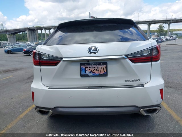 2T2BZMCA6JC150496 Lexus Rx 350/base/f Sport