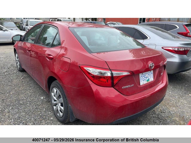 Продажа на аукционе авто 2015 Toyota Corolla L/le/le Pls/prm/s/s Pls, vin: 2T1BURHE8FC371925, номер лота: 40071247