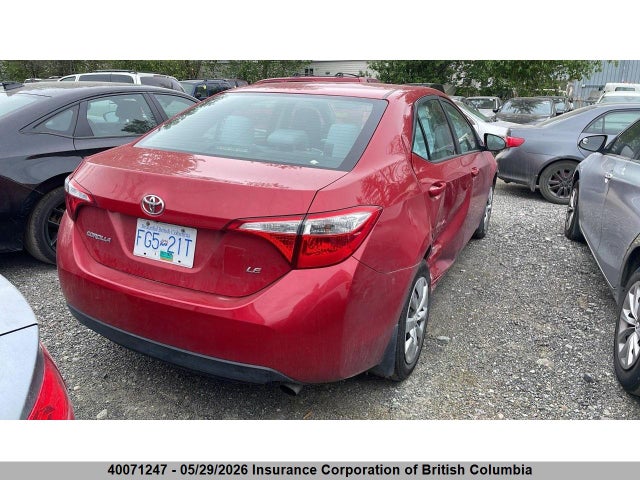 Продажа на аукционе авто 2015 Toyota Corolla L/le/le Pls/prm/s/s Pls, vin: 2T1BURHE8FC371925, номер лота: 40071247