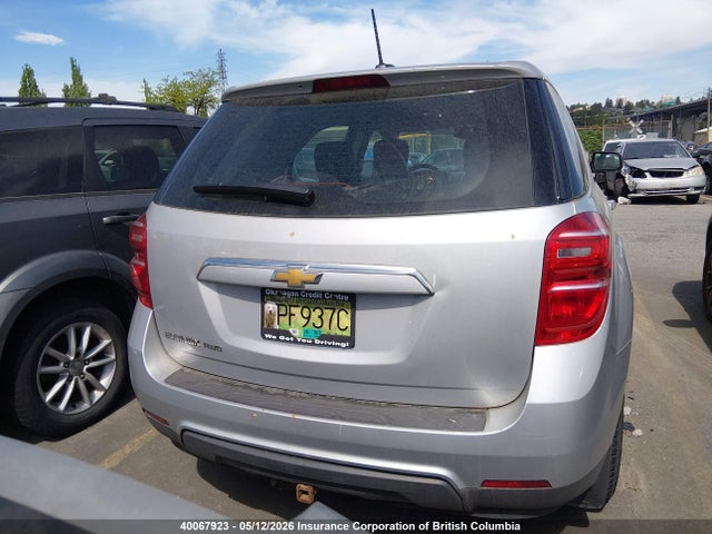 2017 Chevrolet Equinox Ls მანქანა იყიდება აუქციონზე, vin: 2GNFLEEK6H6237532, აუქციონის ნომერი: 40067923