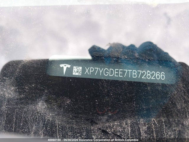 2026 Tesla Model Y მანქანა იყიდება აუქციონზე, vin: XP7YGDEE7TB728266, აუქციონის ნომერი: 40060158