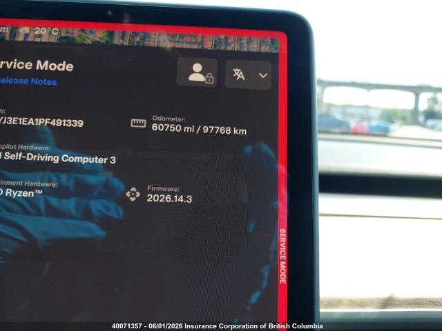 5YJ3E1EA1PF491339 Tesla MODEL 3