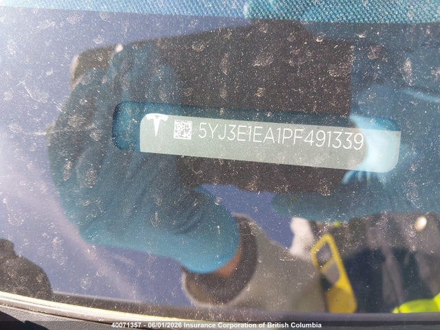 5YJ3E1EA1PF491339 Tesla MODEL 3