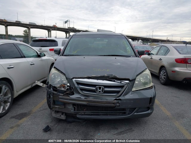 2007 Honda Odyssey Exl მანქანა იყიდება აუქციონზე, vin: 5FNRL38777B503277, აუქციონის ნომერი: 40071388