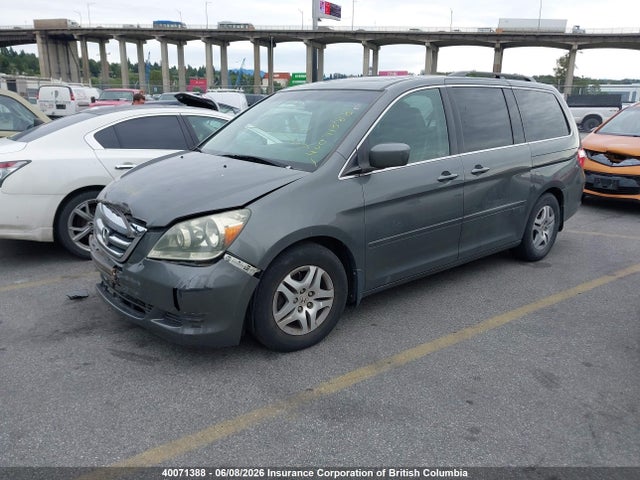 2007 Honda Odyssey Exl მანქანა იყიდება აუქციონზე, vin: 5FNRL38777B503277, აუქციონის ნომერი: 40071388