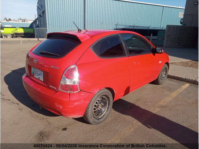 Aukcja sprzedaży 2007 Hyundai Accent Gs, vin: KMHCN35C27U015309, numer aukcji: 40071424