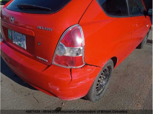 Aukcja sprzedaży 2007 Hyundai Accent Gs, vin: KMHCN35C27U015309, numer aukcji: 40071424