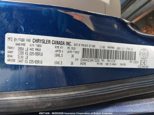 Продажа на аукционе авто 2010 Dodge Grand Caravan Se, vin: 2D4RN4DE3AR172295, номер лота: 40071436
