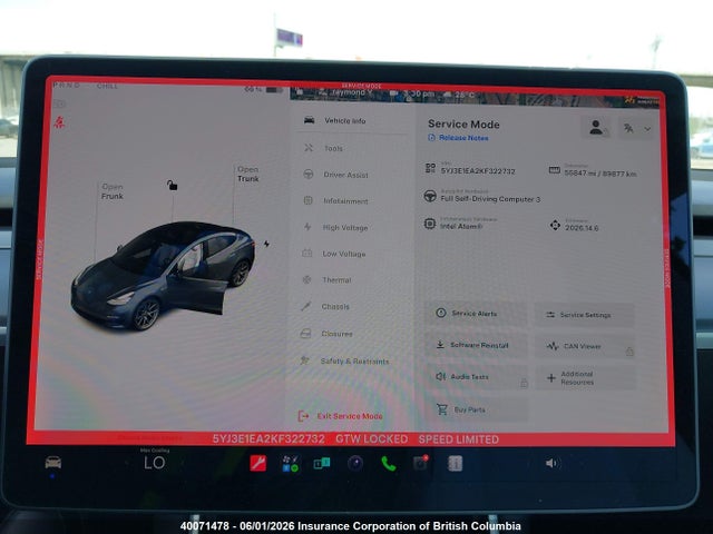 Aukcja sprzedaży 2019 Tesla Model 3, vin: 5YJ3E1EA2KF322732, numer aukcji: 40071478