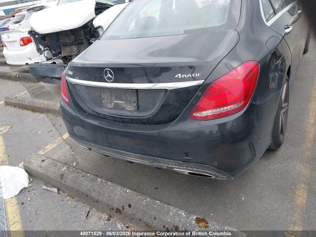 Продажа на аукционе авто 2016 Mercedes-benz C 300 4matic, vin: 55SWF4KB9GU124325, номер лота: 40071529