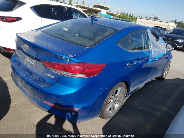 2018 Hyundai Elantra Sel/value/limited მანქანა იყიდება აუქციონზე, vin: KMHD84LFXJU649294, აუქციონის ნომერი: 40070099
